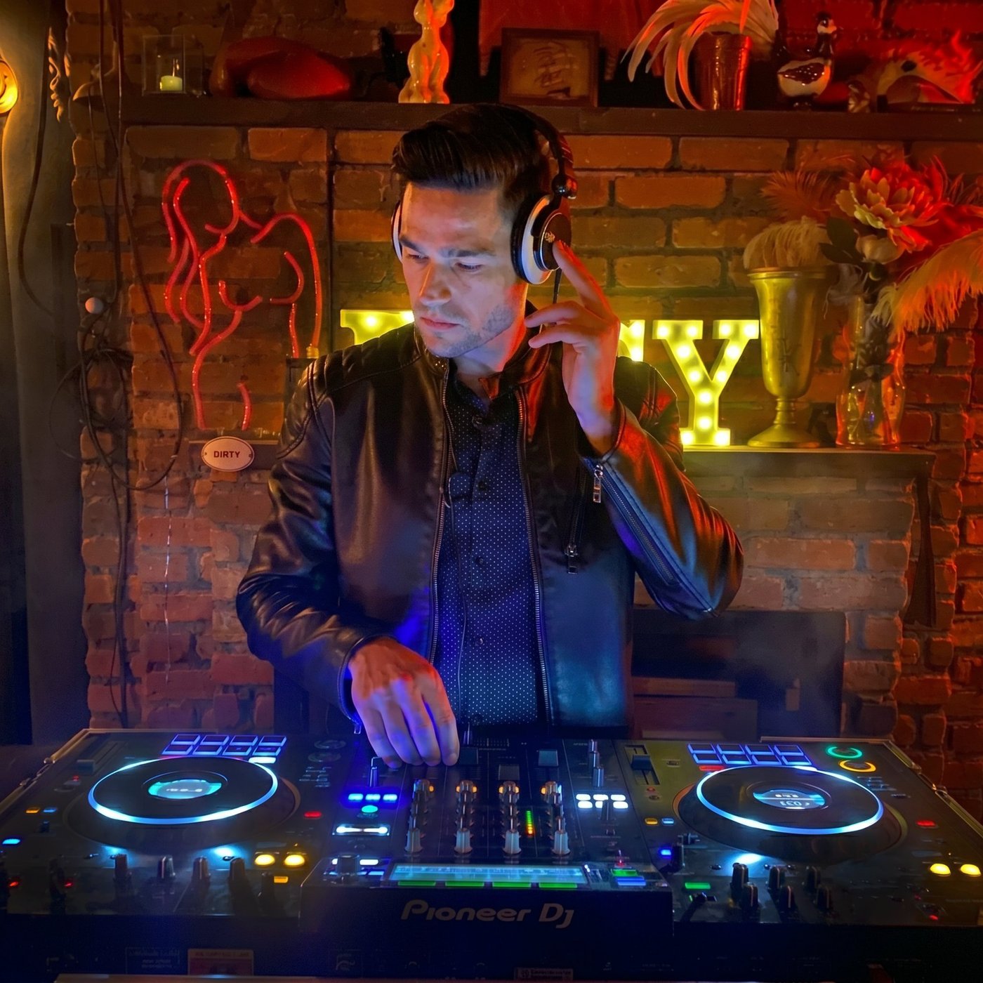 DJ Watson on the Pioneer decks