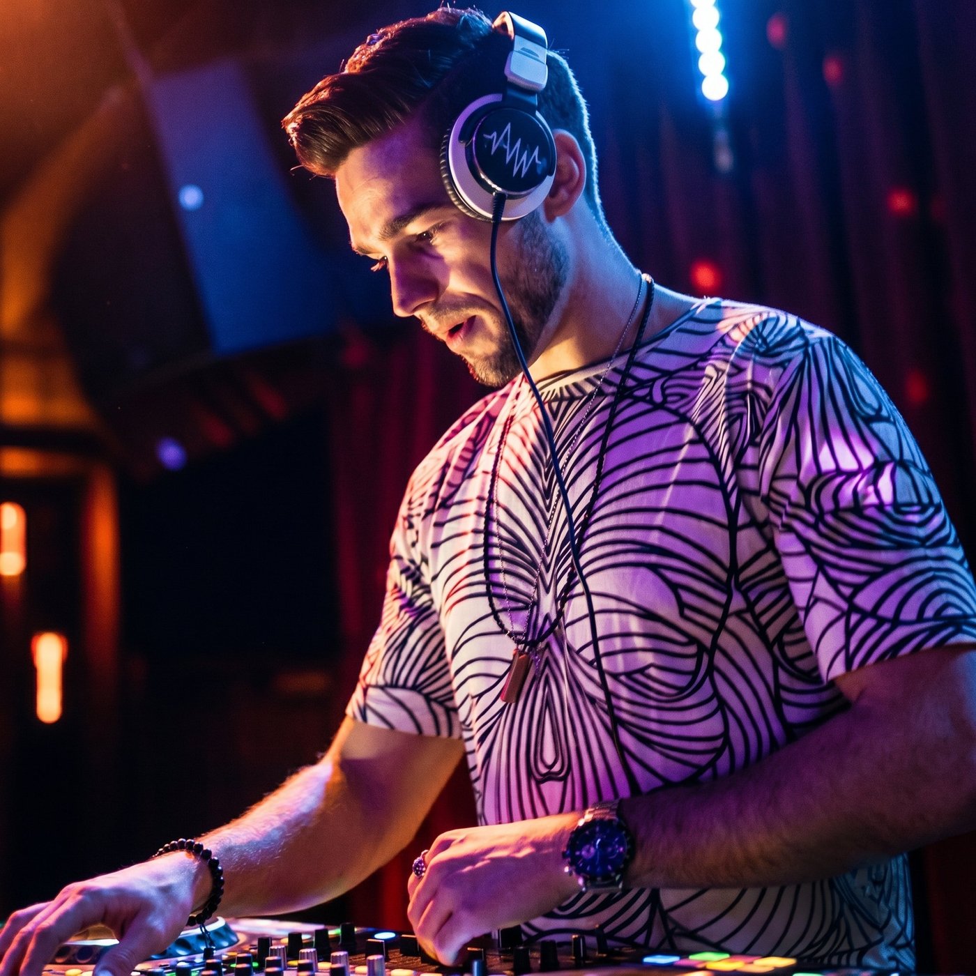 DJ Watson performing in the club